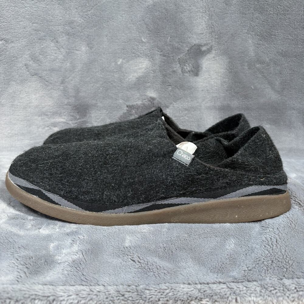 Chaco Men's 11.5 Wool Sip On Shoes Gray Casual Comfort Low Top Slippers